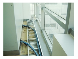 山東電纜橋架施工現場(chǎng)